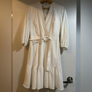 DKNY White Wrap Dress – Brand New with Tags